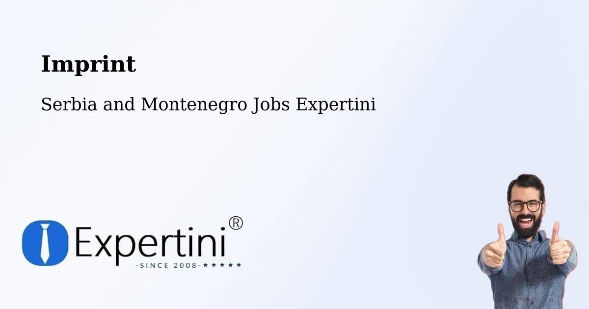 Imprint – Landmark - Serbia and Montenegro Jobs Expertini