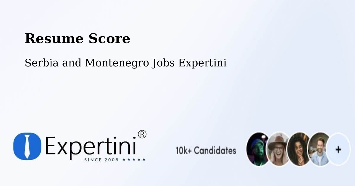 Resume Score & Job Description Match Tool – Landmark - Serbia and Montenegro Jobs Expertini